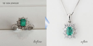 エメラルドペンダント