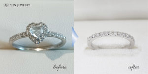 ハーフエタニティリングのリフォーム